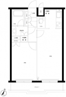 ルーブル新宿西落合伍番館の間取り図