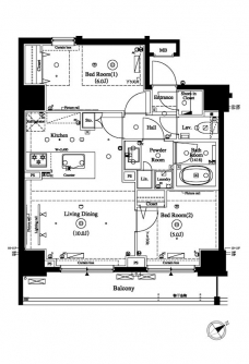 アクサス汐留の間取り図