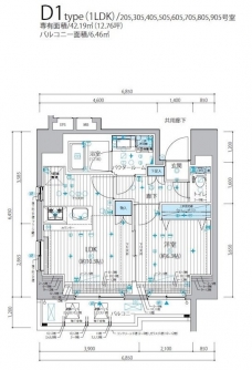メインステージ三ノ輪IIIの間取り図