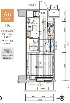 メインステージ元住吉の間取り図