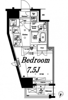 アクサス初台の間取り図