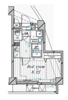 メインステージ二子多摩川の間取り図