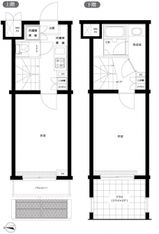 ルーブル早稲田六番館の間取り図