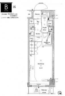 アクサス墨田アジールコートの間取り図