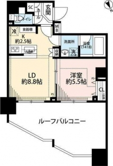 プレール・ドゥーク東新宿IIIの間取り図