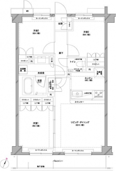 エルデンシア南大泉の間取り図
