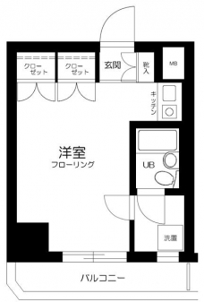 マートルコート中目黒第2の間取り図