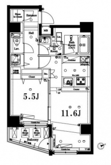 アクサス西五反田の間取り図