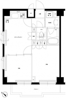 ルーブル下丸子弐番館の間取り図