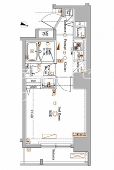 アクサス板橋本町Ｓｔａ．の間取り図