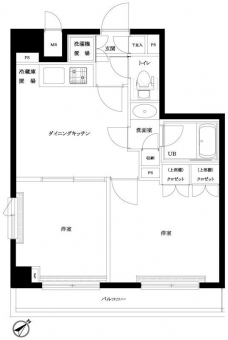 ルーブル蒲田南参番館の間取り図