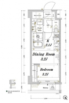 アークマーク王子本町の間取り図