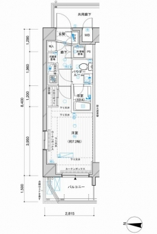 メインステージ押上IVの間取り図