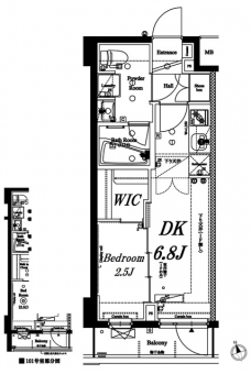 アクサス銀座アジールコートの間取り図