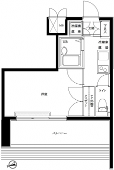 ルーブル早稲田の間取り図