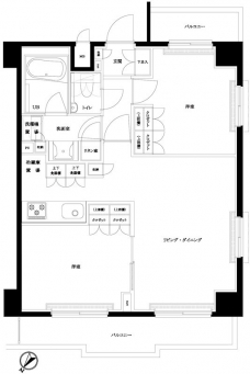ルーブル王子本町の間取り図