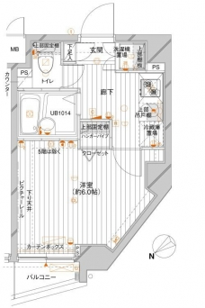 メインステージ赤塚の間取り図