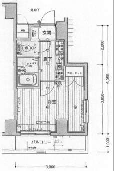 メインステージ荻窪の間取り図