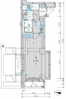 メインステージ千歳船橋の間取り図