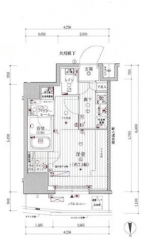 メインステージ浅草国際通りの間取り図