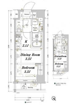 アークマーク王子本町の間取り図