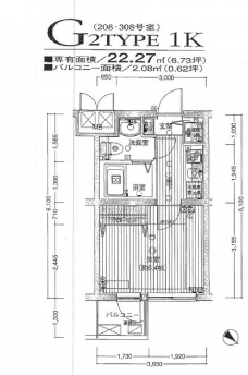 ユナイテッドグロー高田馬場の間取り図