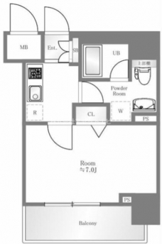メインステージ森下の間取り図
