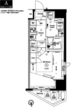 アクサス桜上水アジールコートの間取り図