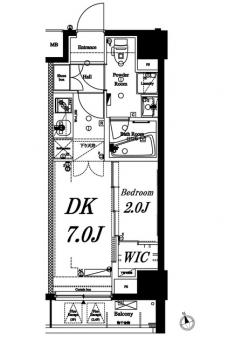 アクサス銀座アジールコートの間取り図