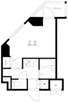 エクセリア早稲田IIの間取り図