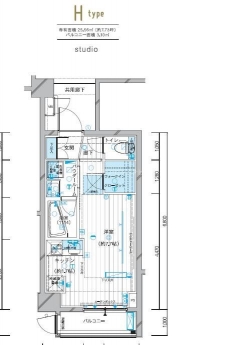 メインステージ錦糸町VIエグザの間取り図