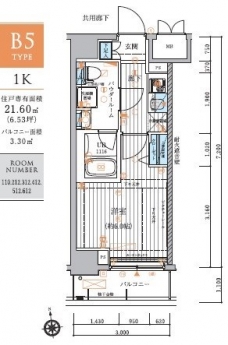 メインステージ元住吉の間取り図