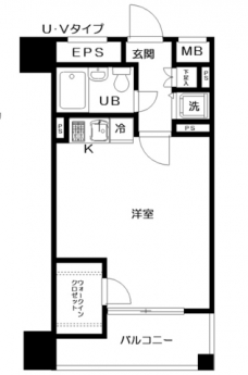 日神デュオステージ笹塚西館の間取り図
