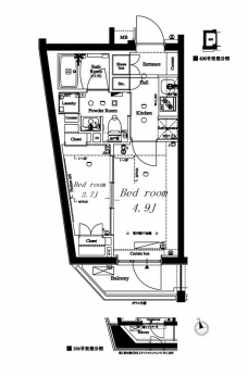 アークマーク大森町の間取り図