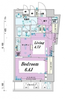 メインステージ文京春日の間取り図