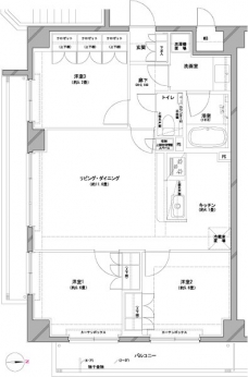 エルデンシア南大泉の間取り図