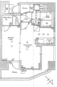 スタンビューレ中野坂上の間取り図