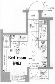 メインステージ市ヶ谷曙橋の間取り図