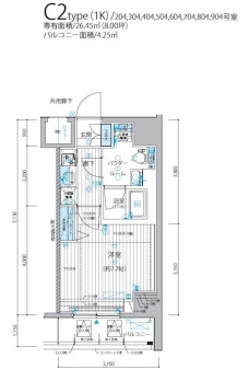メインステージ三ノ輪IIIの間取り図