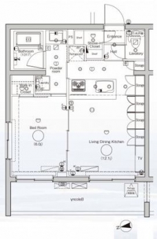 DIPS墨田RIVERSIDEの間取り図
