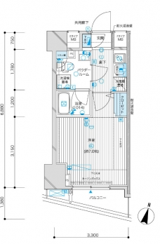 メインステージ九段下の間取り図