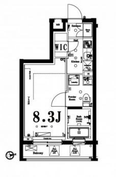 アクサス中野中央の間取り図