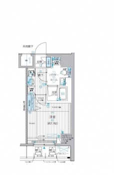 メインステージ三ノ輪IIIの間取り図