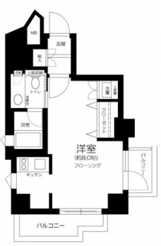 コンシェリアＲ　四谷の間取り図