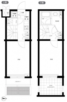 ルーブル早稲田六番館の間取り図
