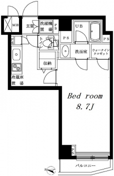 ルーブル明大前の間取り図