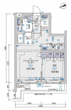 ブライズ高井戸DUEの間取り図