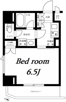 ルーブル市ヶ谷の間取り図