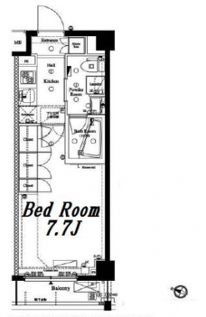アクサス西馬込アジールコートの間取り図