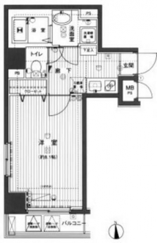 ガラ・シティ芝公園の間取り図